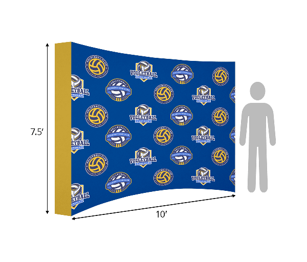 Pop-Up Curved Display Wall