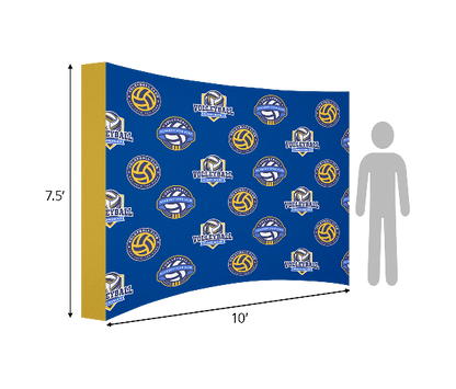 Pop-Up Curved Display Wall