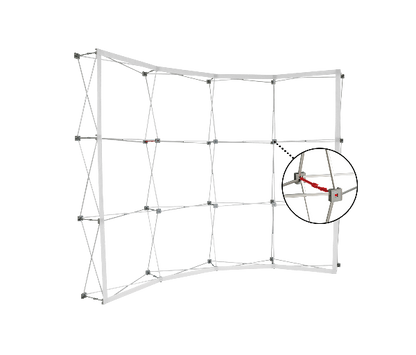 Pop-Up Curved Display Wall